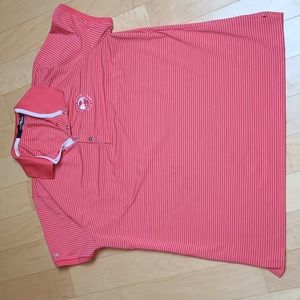 RLX Ralph Lauren Peddle Beach Golf Links Golf T-Shirt Pink size L